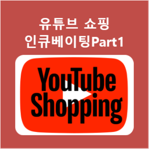 유튜브 쇼핑 인큐베이팅 Part 1