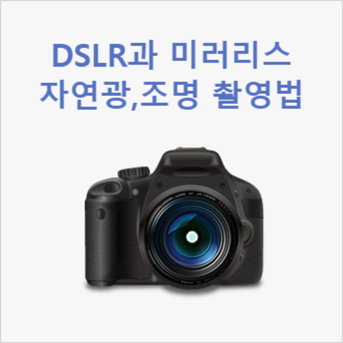 DSLR과 미러리스 카메라의 활용 및 자연광과 조명 촬영법